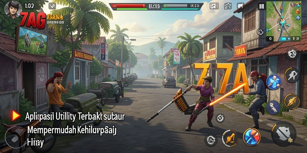Tampilan antarmuka 77AG yang bersih dan fungsional.