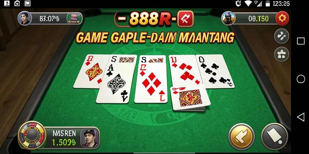 Tampilan gameplay Gaple yang menarik dan interaktif.