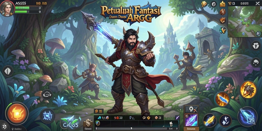 Tampilan gameplay ASG55 yang mendebarkan dalam dunia ARPG.