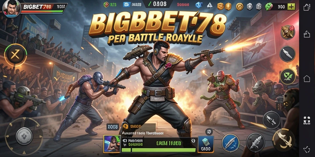 Gameplay seru dan mendebarkan dalam BIGBET78 Battle Royale.