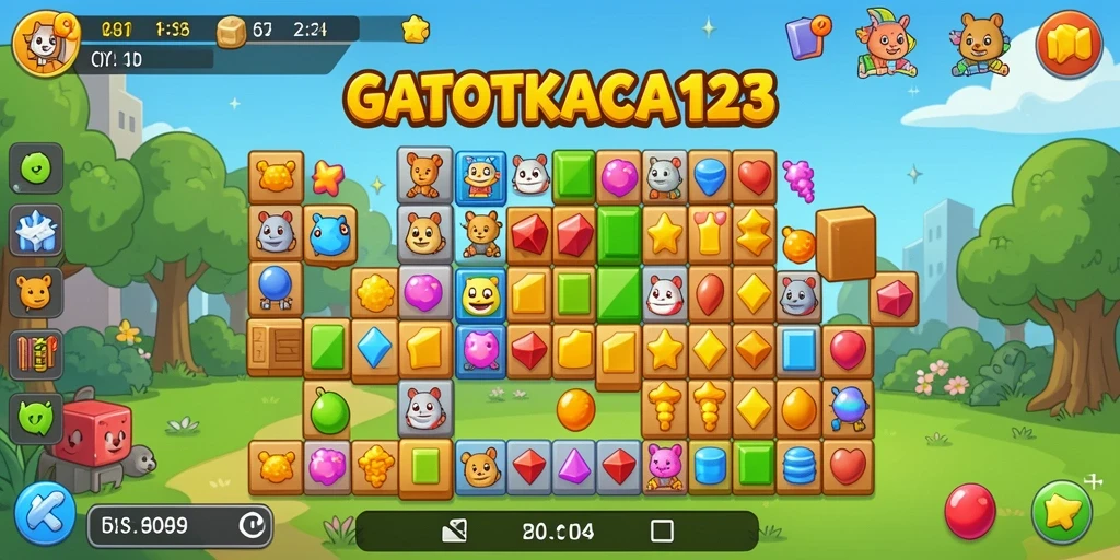 Screenshot gameplay GATOTKACA123 menampilkan tantangan mendebarkan dan visual yang menarik.