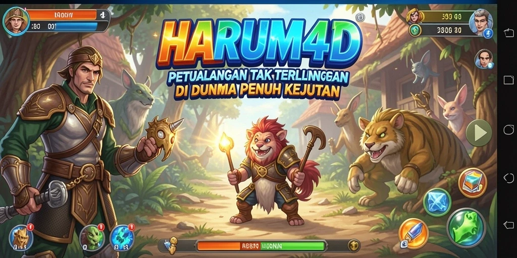 Tampilan menarik dari gameplay HARUM4D yang memukau.
