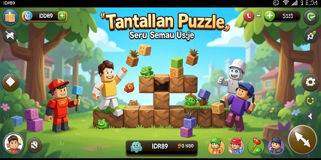 Tampilan gameplay seru dari IDR89 yang penuh warna.
