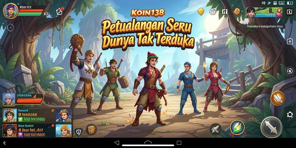 Screenshot gameplay KOIN138 yang menampilkan petualangan seru dan grafik yang menawan.