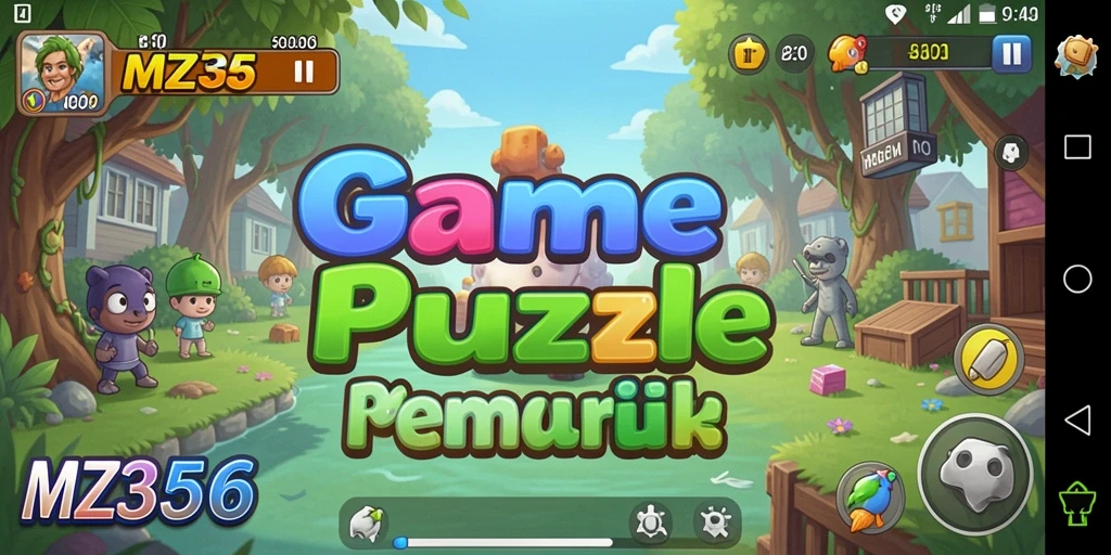 Tangkapan layar MZ356 menampilkan gameplay puzzle yang seru dan menantang.