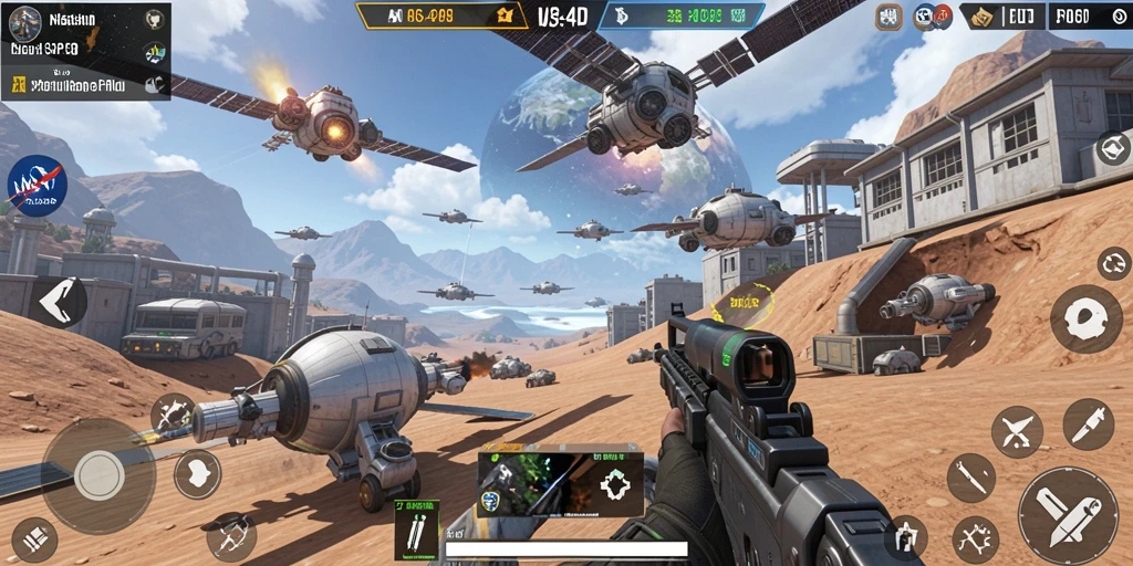 Tampilan gameplay seru dan aksi mendebarkan di NASA4D.