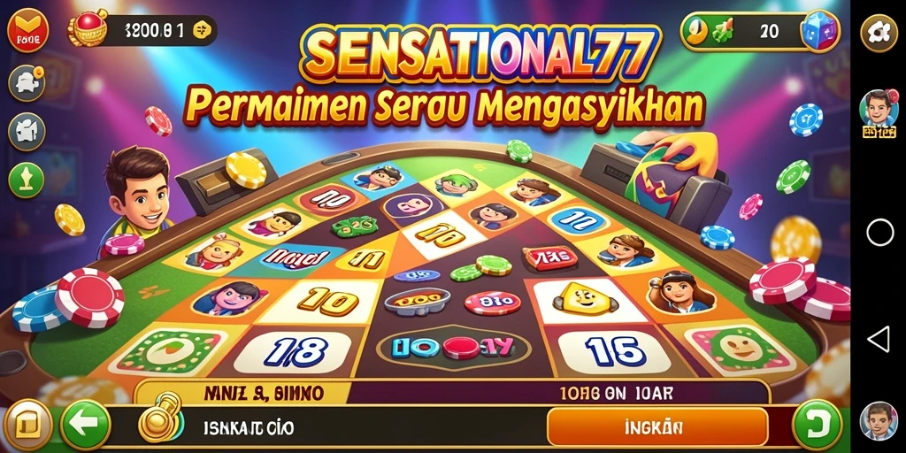 Tampilan gameplay seru di SENSATIONAL77 dengan tema Bingo.
