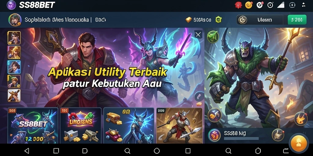 Screenshot utama <strong>SS88BET</strong> menunjukkan antarmuka pengguna yang ramah dan fungsional.
